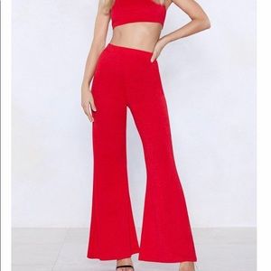Nasty gal red co-ord set